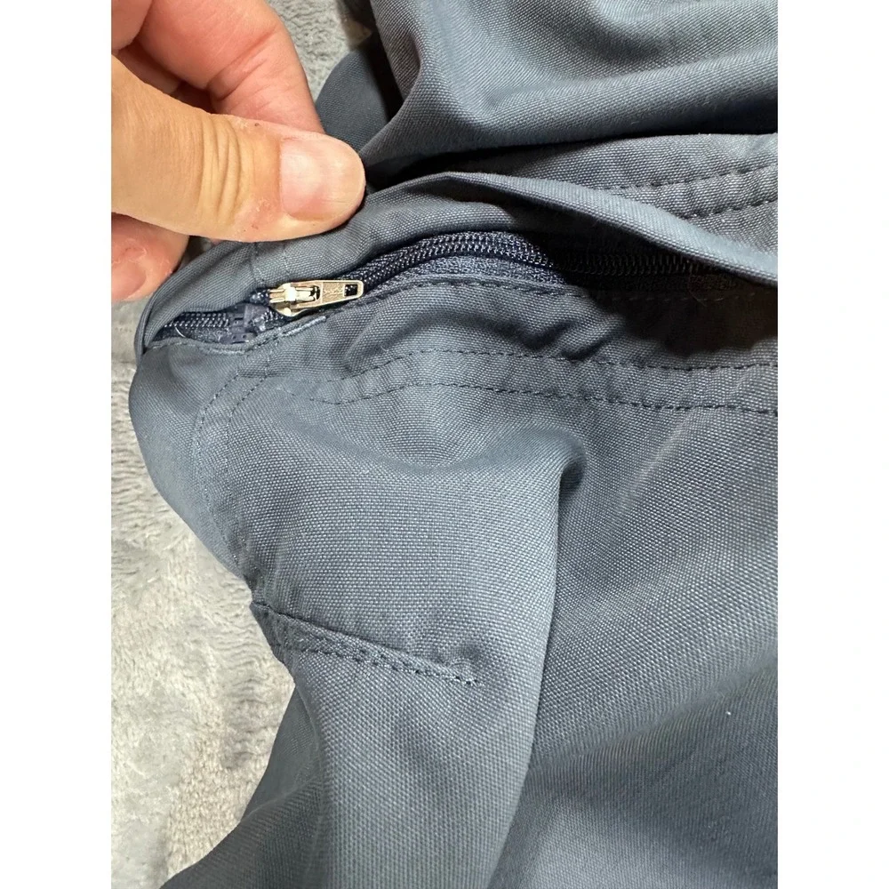 LL‎ Bean Mens XL Regular Convertible Hiking Pants Gray Blue Nylon Zip Off 0DUF2